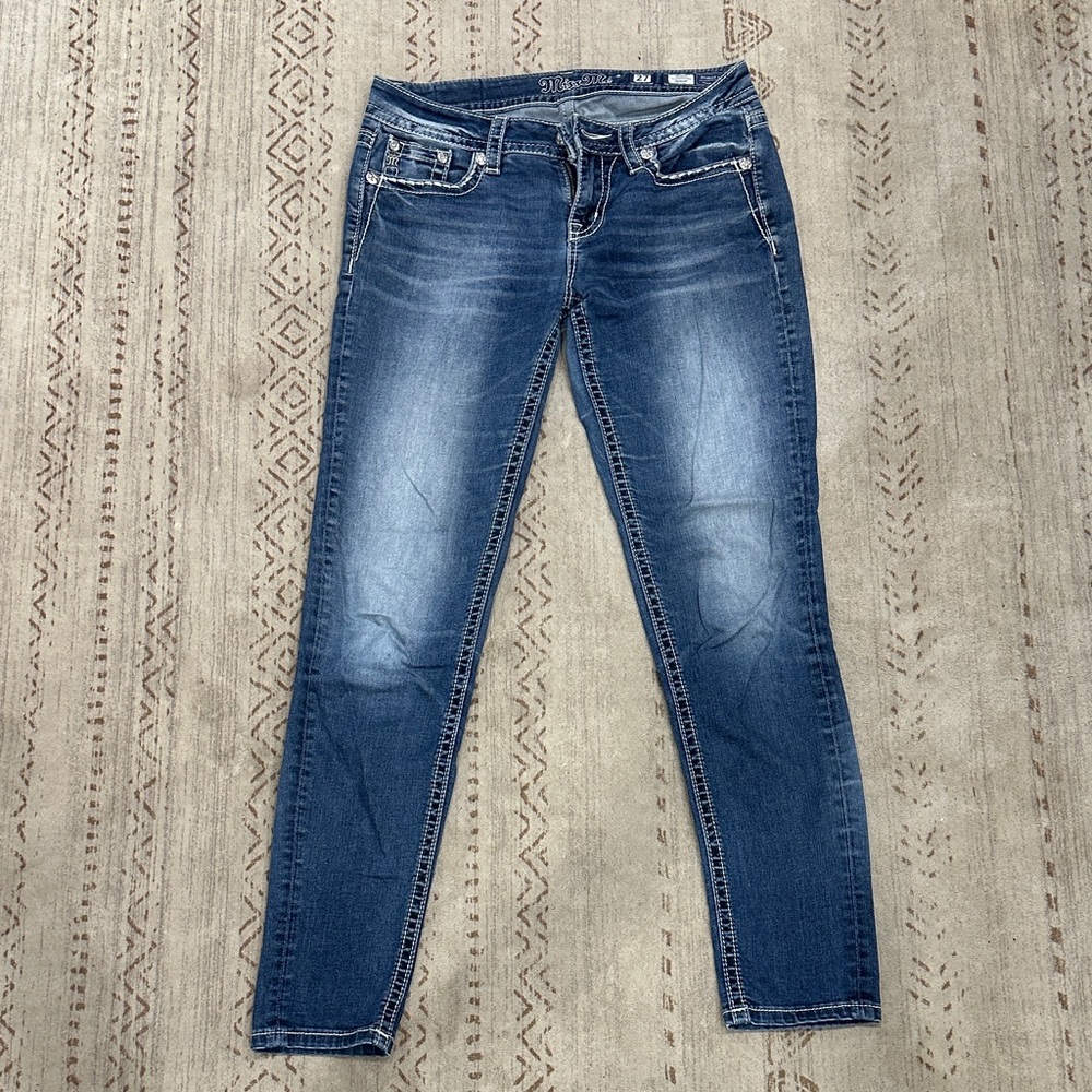 Miss Me Dark Blue Skinny Jeans